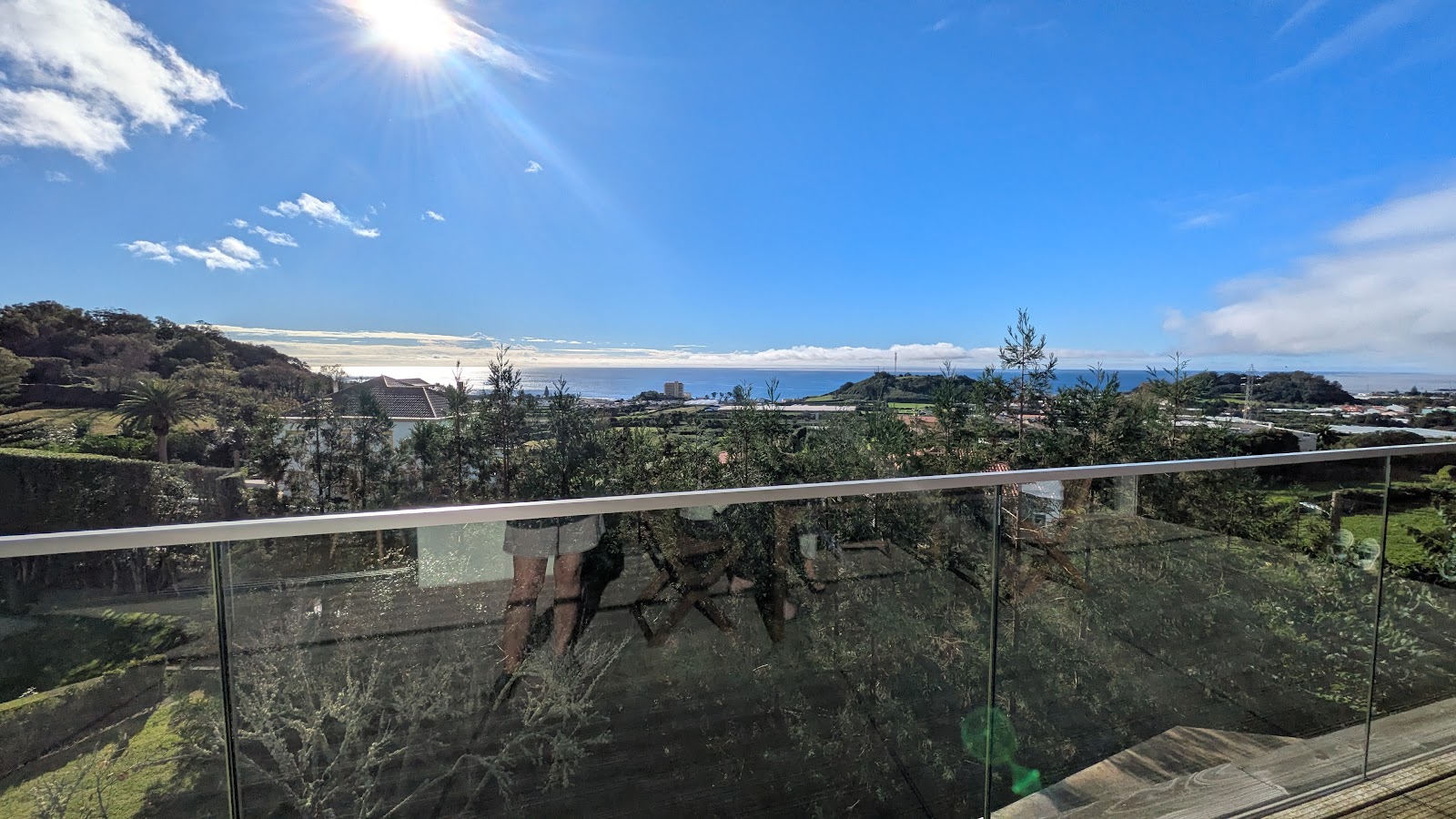 Hillside greenery and Atlantic view from the property